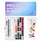 52 Watercolor Paint Set, Travel Watercolors Set with Drawing Pencil, Paint Brushes, 5 Watercolor Paper, Sponge & Black Drawing Pens, Water Colors Paint for Adults, Art Supplies, Purple Case